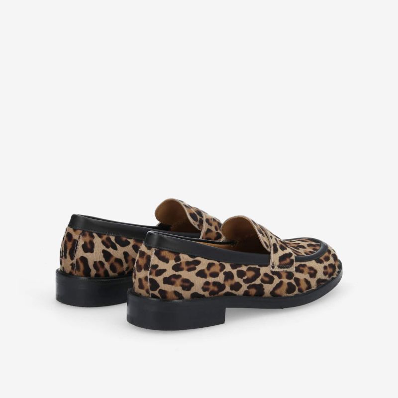 CALIA MOC W - P.LEO/NAPPA -  LEOPARD/MARRON